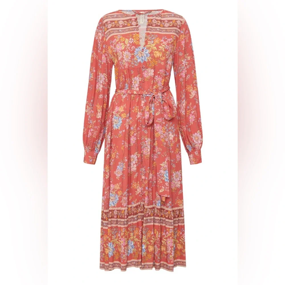 SPELL Meadowland Boho Midi Dress - Picture 2 of 7